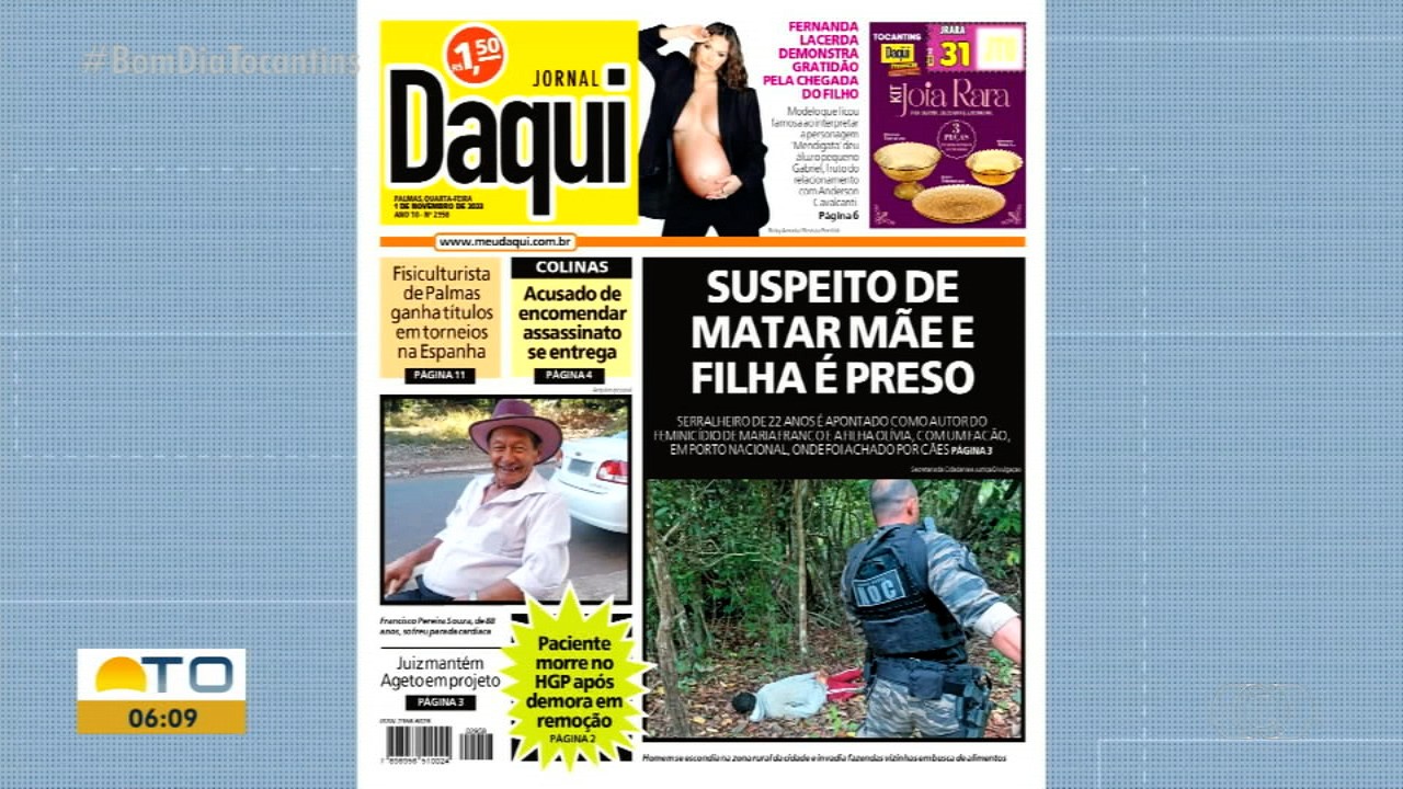 VÍDEOS: Bom Dia Tocantins de quarta-feira, 1º de novembro de 2023