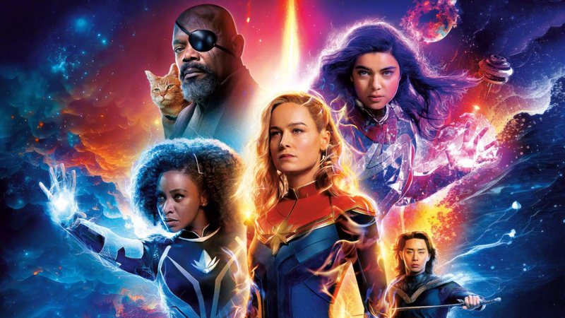 Marvel dá um passo atrás e entrega farofa divertida em “As Marvels” | #CineBuzzIndica