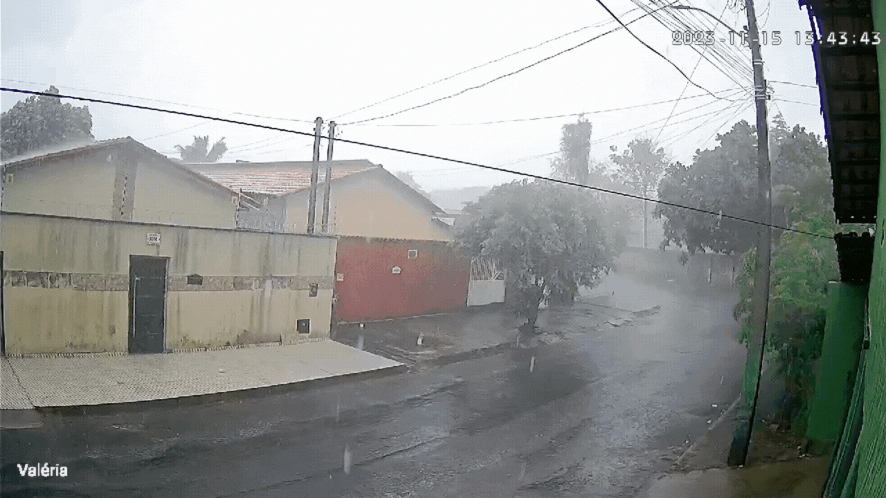 Chuva e ventos fortes derrubam muros, árvores e telhados de casas em Guaraí