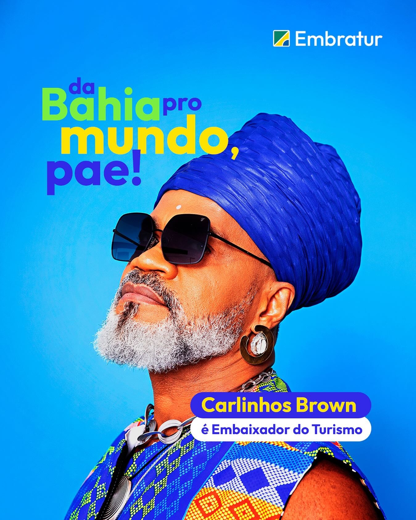 Carlinhos Brown é o primeiro embaixador do Turismo nomeado no terceiro governo Lula