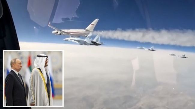 Temendo ataque, Putin viaja escoltado por caças russos até os Emirados Árabes Unidos