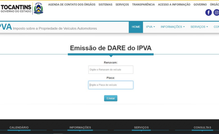 tocantins-segue-com-isencao-do-ipva-para-veiculos-que-pagam-ate-r$-200;-veja-como-calcular-imposto