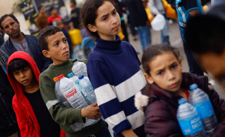 criancas-em-gaza-estao-sem-agua-para-sobreviver,-diz-unicef