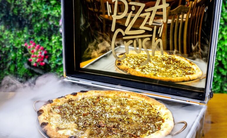 Pizza com ouro custa até R$ 350 em Balneário Camboriú