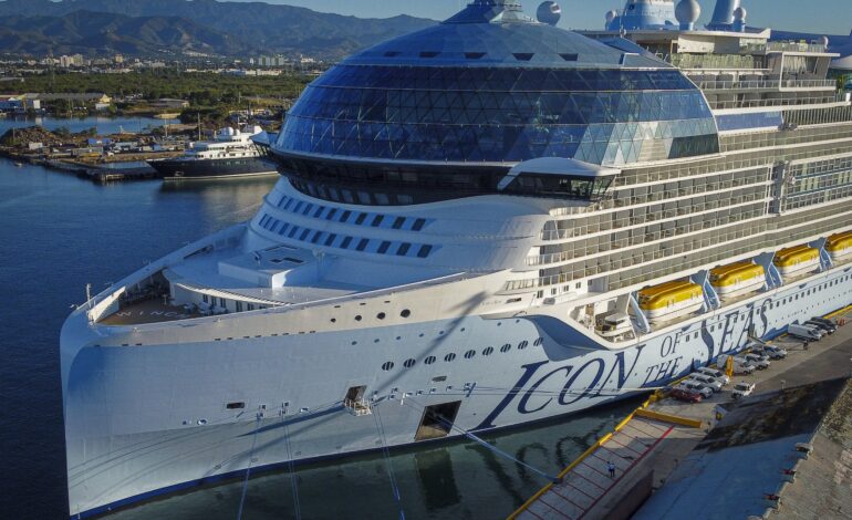 icon-of-the-seas:-maior-navio-de-cruzeiro-do-mundo-parte-neste-sabado-para-sua-viagem-inaugural