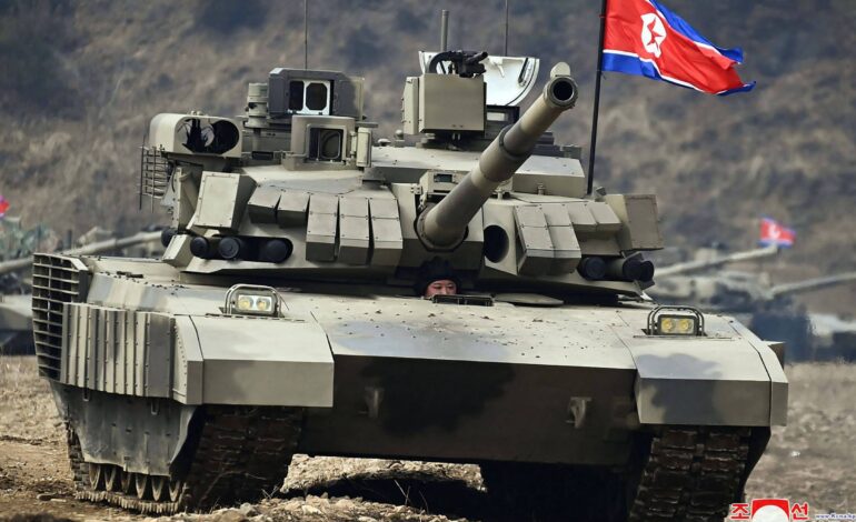 kim-jong-un-dirige-tanque-de-guerra-na-coreia-do-norte