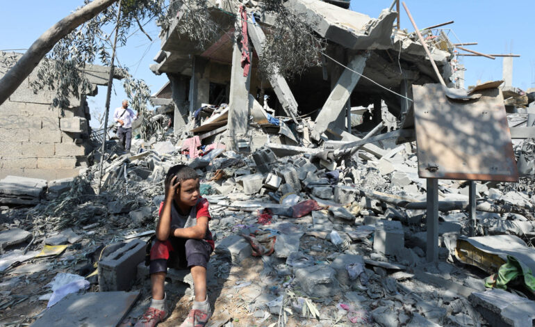 ataque-aereo-atinge-campo-de-deslocados-no-sul-da-faixa-de-gaza