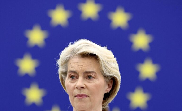 parlamento-europeu-aprova-reeleicao-de-von-der-leyen-como-chefe-da-ue