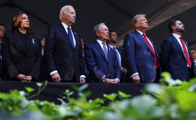 kamala,-biden-e-trump-se-reunem-em-homenagem-as-vitimas-do-11-de-setembro