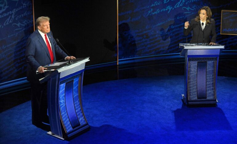 trump-fala-quase-6-minutos-a-mais-que-kamala-em-debate,-mas-democrata-ataca-por-mais-tempo