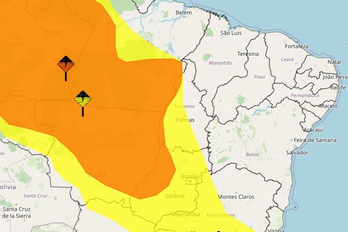 Chuva derruba árvores e bloqueia trânsito em trecho da  TO-080