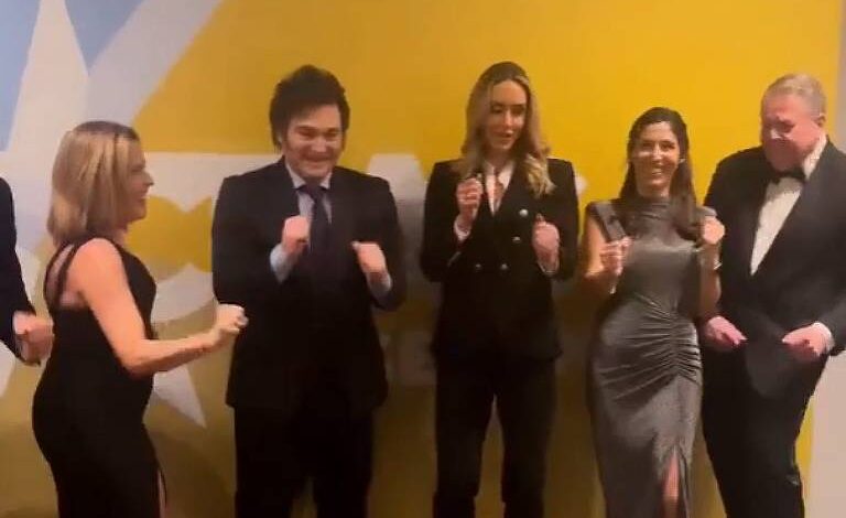 milei-faz-dancinha-de-trump-ao-lado-de-nora-do-republicano-em-buenos-aires;-veja-video