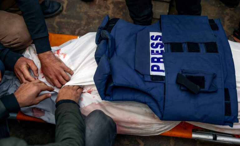 israel-e-principal-responsavel-por-recorde-de-jornalistas-mortos-em-2024,-diz-ong
