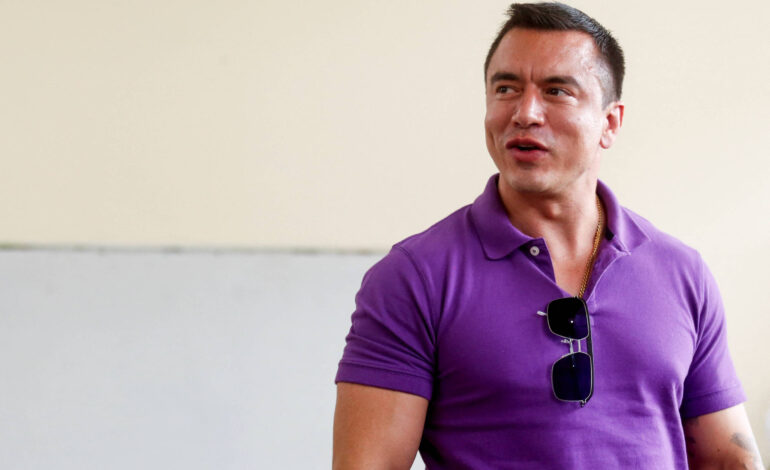 orgao-eleitoral-declara-vitoria-de-noboa-no-equador,-e-oposicao-fala-em-fraude