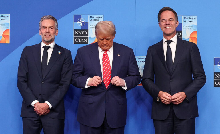 ‘papai’-trump-afaga-otan,-que-aprova-mais-gasto-militar;-veja-video