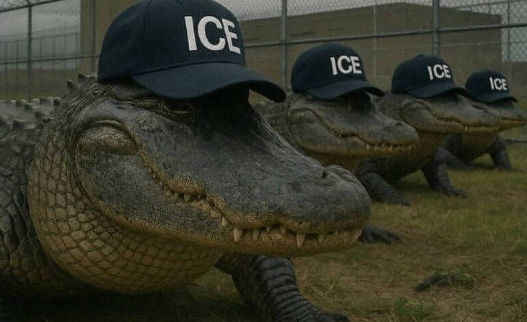 governo-trump-faz-piada-com-imigrantes-ao-publicar-imagem-de-‘jacares-do-ice’