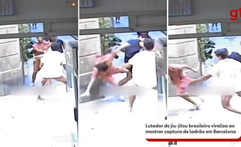 Lutador de jiu-jitsu brasileiro viraliza ao mostrar captura de ladrão em Barcelona; VÍDEO