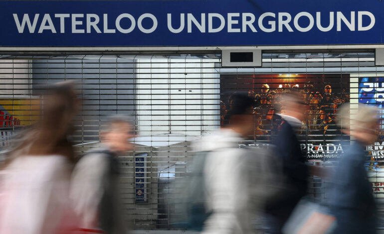 londres-enfrenta-dia-caotico-com-greve-no-metro