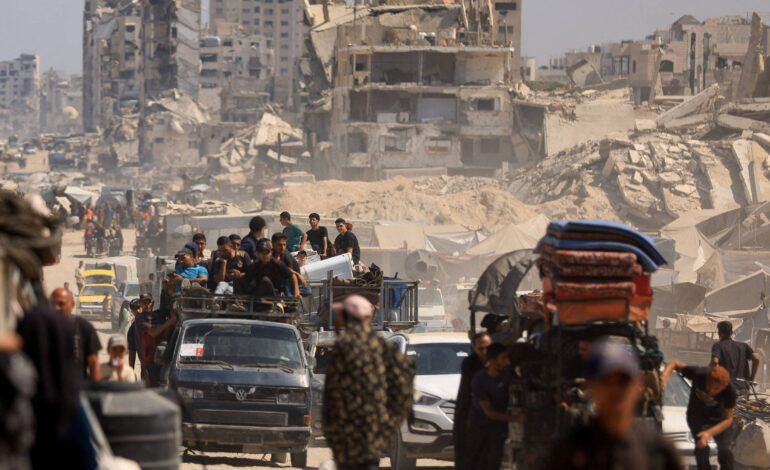 sob-ofensiva-de-israel,-moradores-da-cidade-de-gaza-dizem-nao-ter-para-onde-fugir