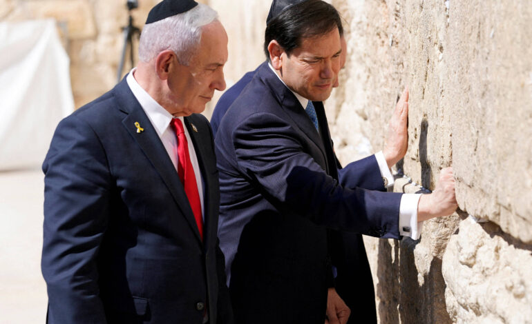 em-jerusalem,-rubio-diz-que-hamas-precisa-deixar-de-existir;-netanyahu-nao-descarta-novos-ataques