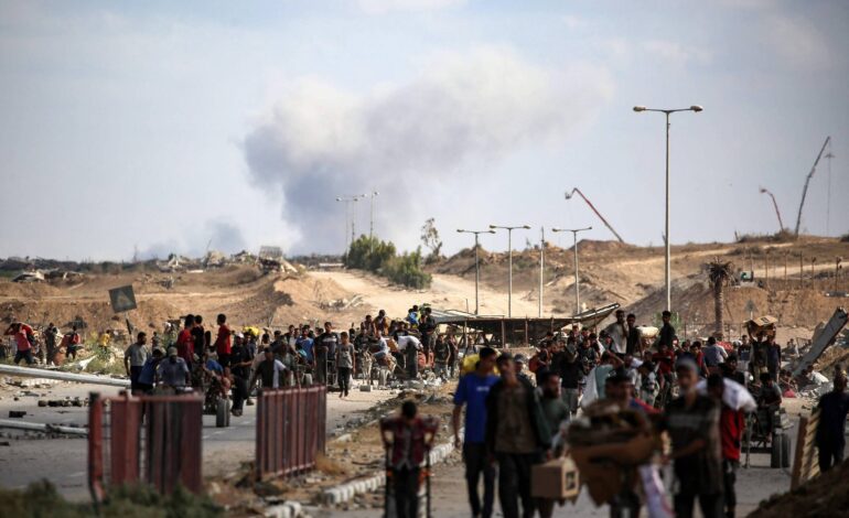 israel-mantem-ofensiva-e-diz-que-900-mil-pessoas-sairam-de-gaza;-negociacoes-sobre-refens-avancam