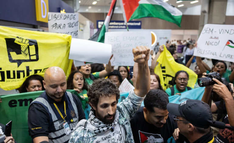 brasileiros-da-flotilha-presos-em-israel-serao-deportados-para-jordania,-diz-grupo