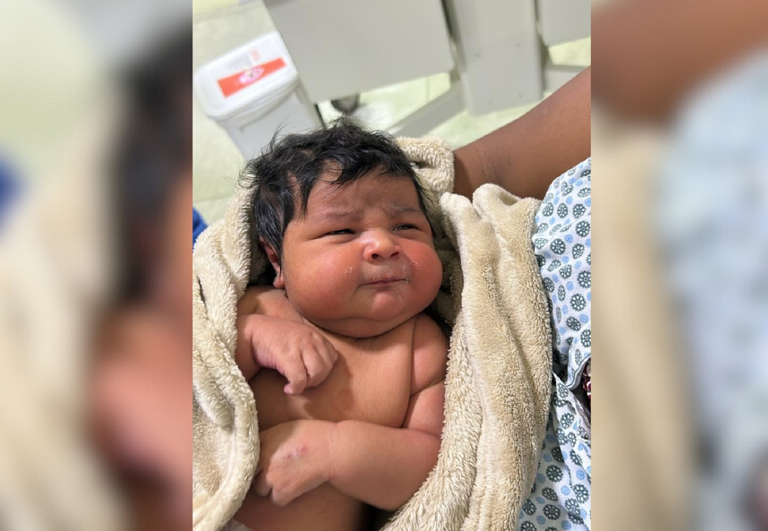 Bebê indígena nasce pesando 6 kg e surpreende mãe: ‘As roupinhas não vão servir’
