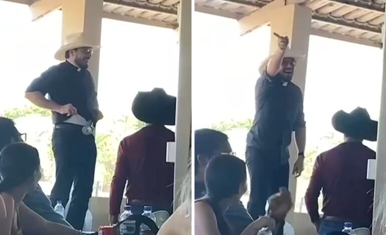 padre-leiloa-cueca-durante-festejo-e-reclama-de-fiel-que-vazou-video:-‘espirito-de-ronca-e-fuca’