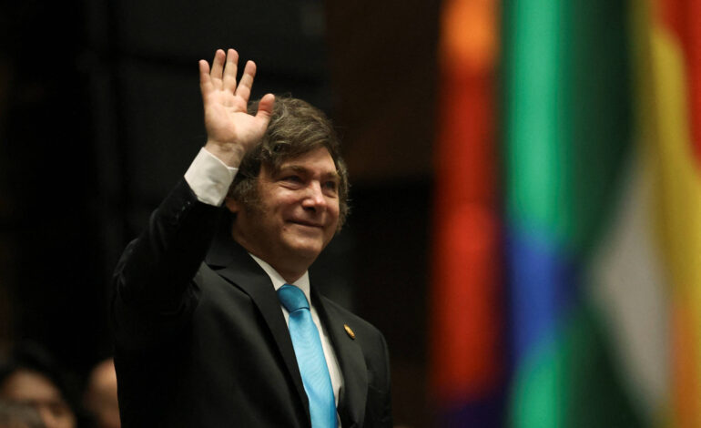 milei-avisa-que-nao-pretende-viajar-ao-rio-para-cupula-do-mercosul