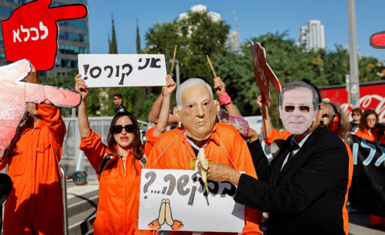 entendo-que-e-perturbador,-diz-presidente-de-israel-sobre-pedido-de-indulto-de-netanyahu