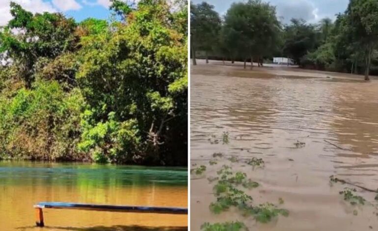 rompimento-de-barragem-atingiu-ponto-turistico-no-tocantins;-veja-antes-e-depois