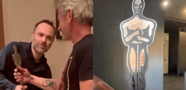 ausente-no-oscar,-sean-penn-ganha-estatueta-feita-de-destrocos-da-guerra