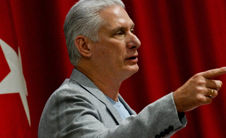 lider-de-cuba-diz-que-nao-renunciara-por-pressao-dos-estados-unidos