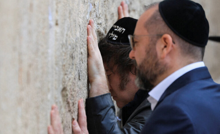 Milei vai a Israel em meio a guerra no Oriente Médio e se encontra com Netanyahu