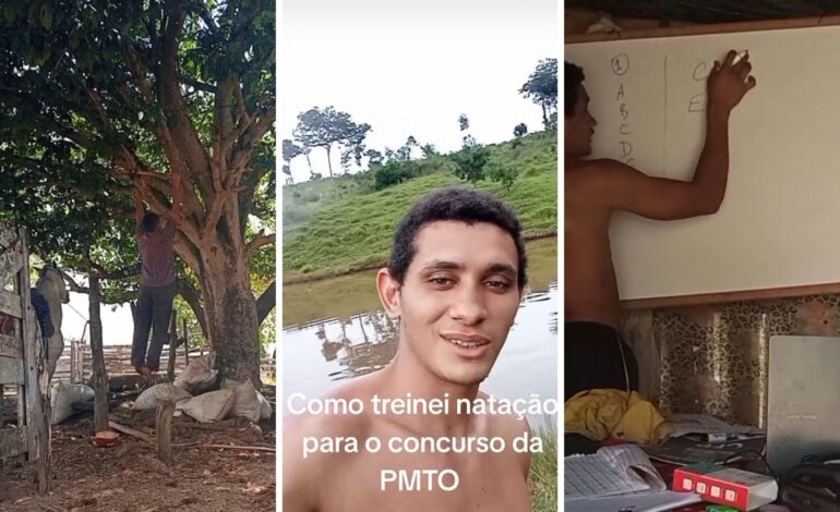 jovem-aprovado-em-concurso-da-pmto-improvisou-treinos-em-riacho-e-arvore-na-zona-rural