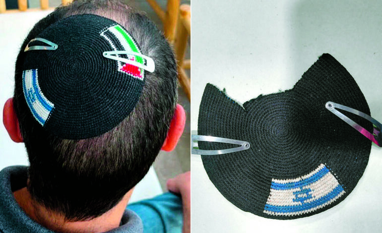 professor-e-detido-em-israel-por-usar-quipa-com-bandeira-da-palestina