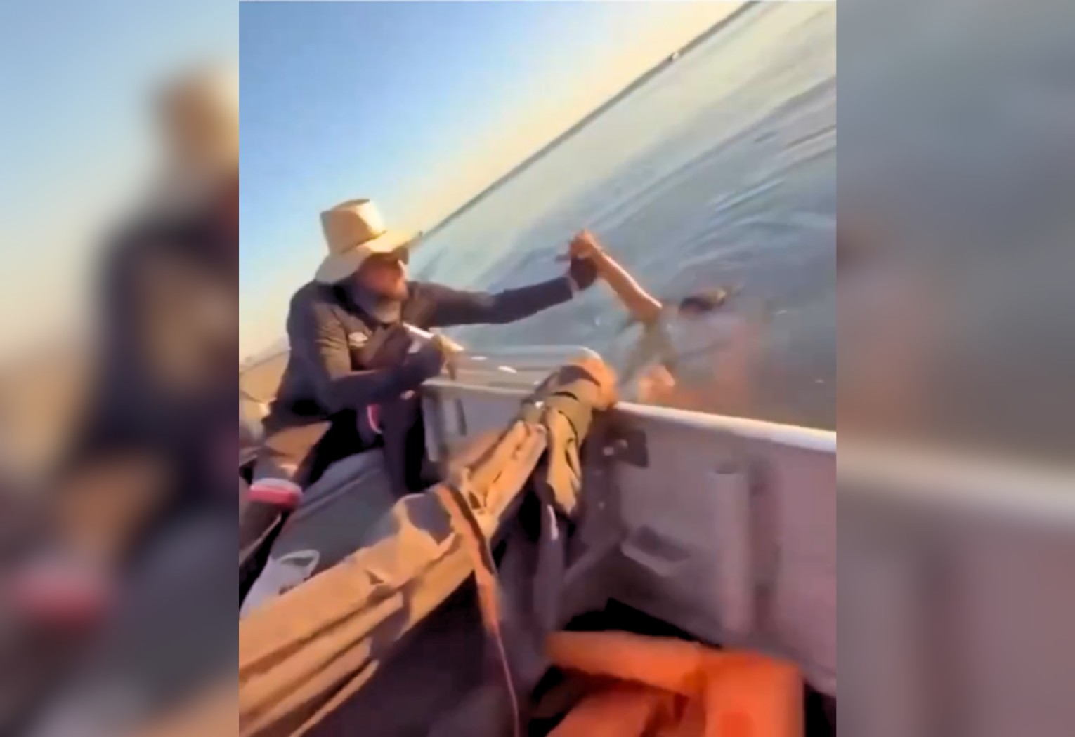 Após mudarem rota devido ao vento, pescadores salvam homem no Lago de Palmas; VÍDEO