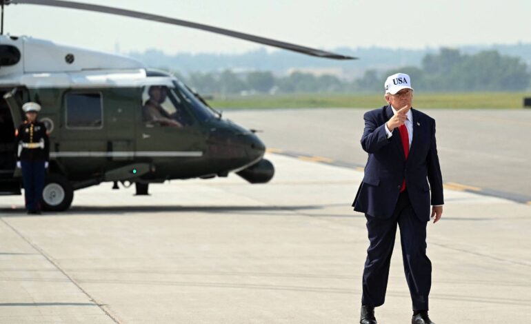 as-vesperas-de-cupula,-trump-diz-que-e-ridiculo-que-eua-mantenham-atual-apoio-a-otan