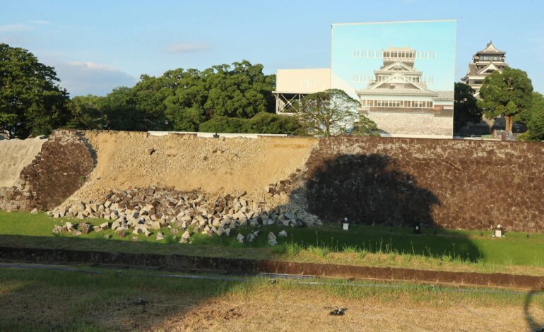 terremoto-no-japao-faz-desabar-muralha-de-castelo-construido-ha-mais-de-400-anos;-veja-video