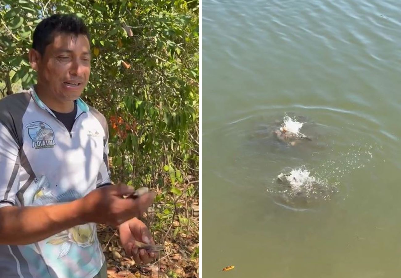 pescador-mostra-lago-repleto-de-piranhas-no-to-e-brinca:-‘nao-e-bom-banhar-aqui’