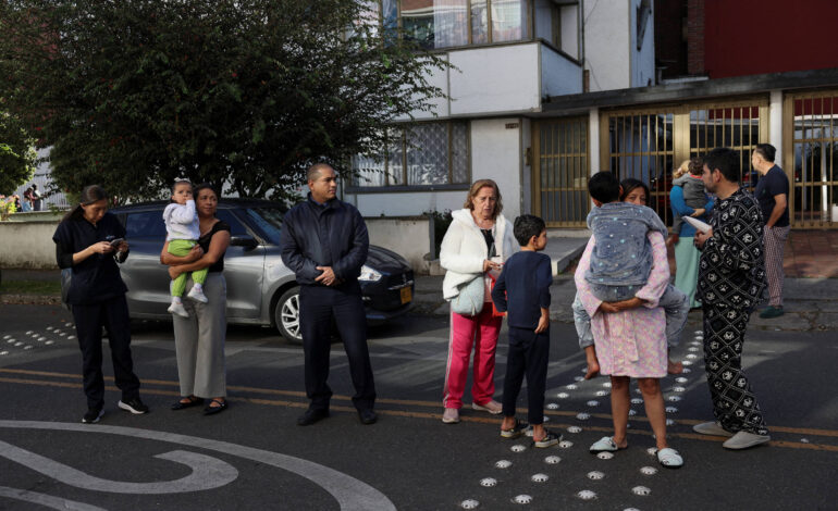 Terremoto de grande magnitude atinge a Colômbia