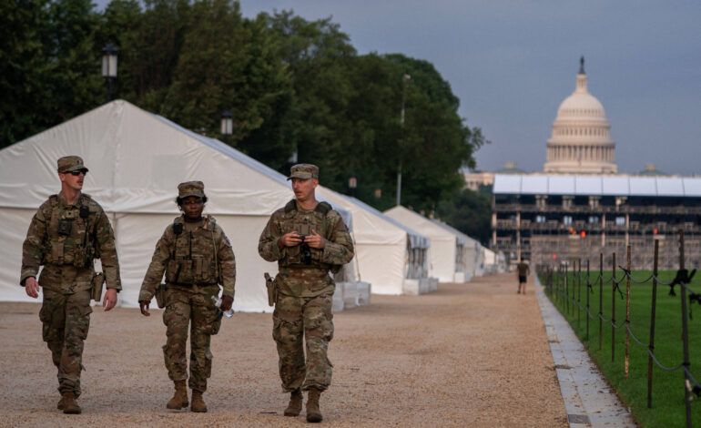 Mobilizada para emergência, Guarda Nacional dos EUA completa 1 ano Washington