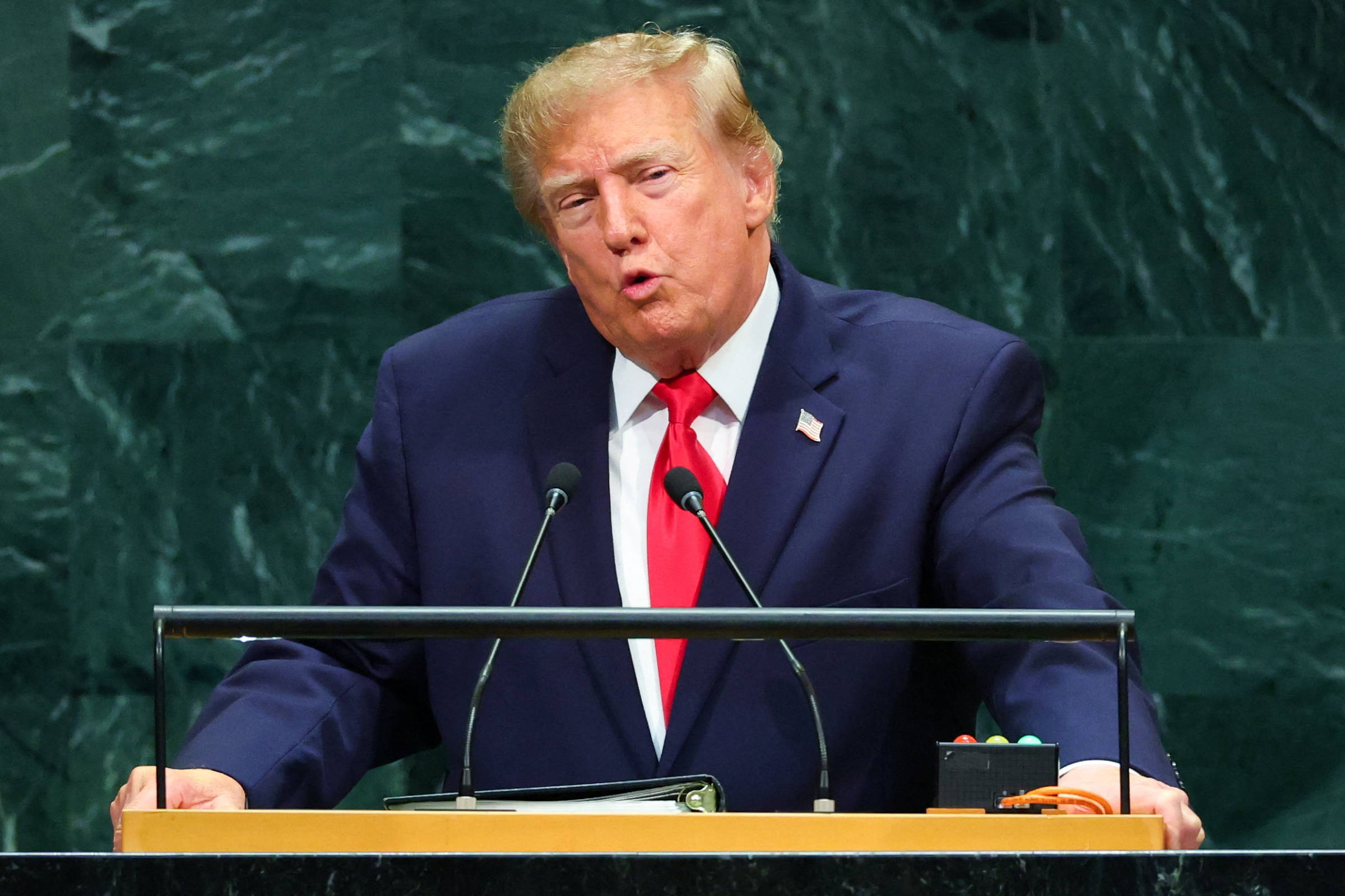 na-onu,-trump-ameaca-uso-de-forca-na-america-latina-e-ressalta-guerra-do-ira