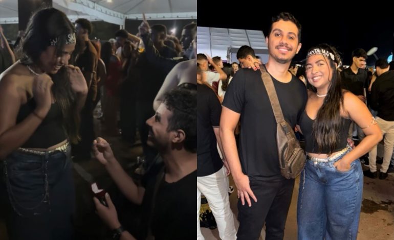 Pedido de casamento durante show de Luan Santana emociona professora no TO; VÍDEO