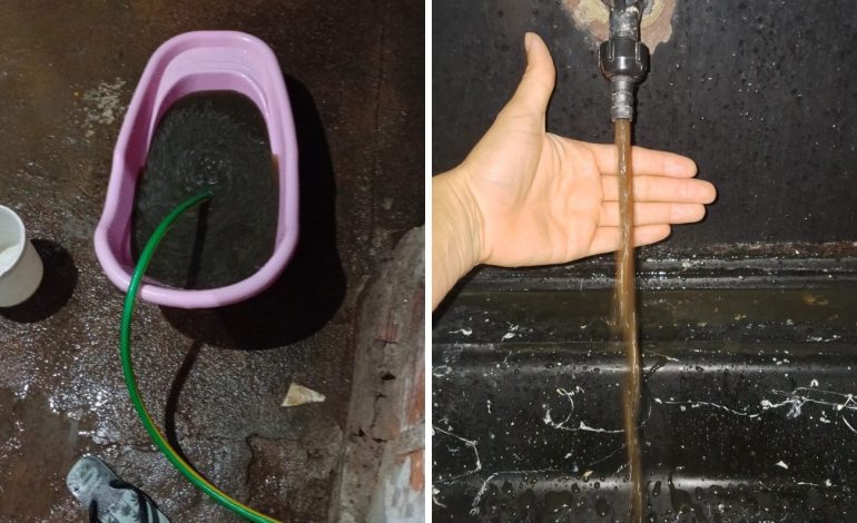 Moradores registram água marrom nas torneiras em cidade do TO; VÍDEO